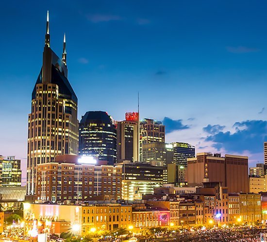 The Westin hotel in Nashville, Tennessee uses the FTS 361X-5 L-864 Medium Intensity Red Obstruction Lighting System