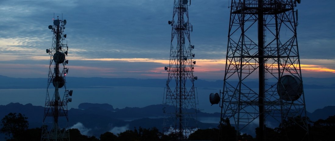 Broadcast communications towers