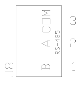 9038 pcb rs-485 comm diagram