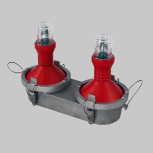 MKR 370 OL2 | Doble L-810 LED de luz de obstrucción de CA