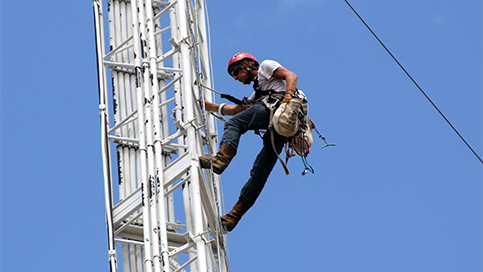 mantenimiento de la torre escaladora