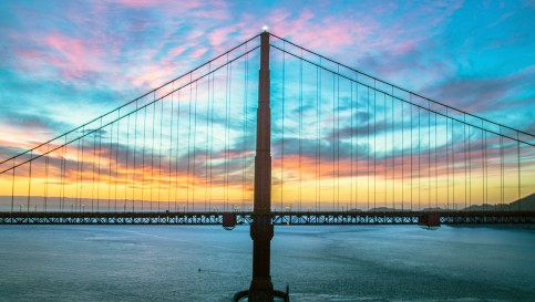 white obstruction lighting bridge lighting