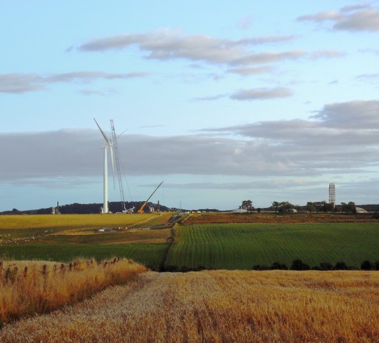 wind farm construction lighting