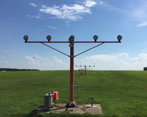Airport approach lighting system at Ft. Campbell, KY