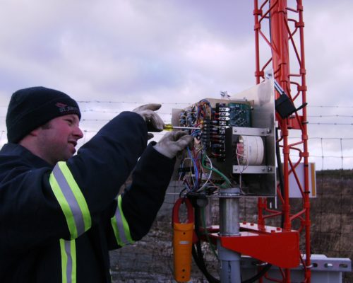 Airport lighting maintenance in St Johns, Newfoundland