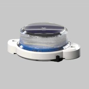 The blue OL2A solar hazard light is perfect for railyard safety lights