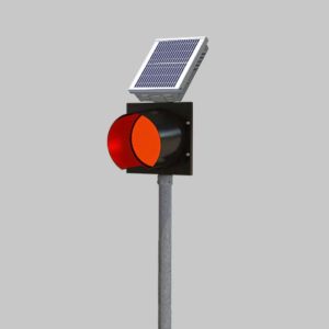 A road hold position light with red indicator is a stop beacon