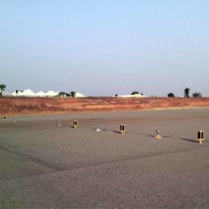 A704 luces de pista instaladas para visibilidad nocturna para mantener el aeropuerto de Yola en Admanwa, Nigeria abierto por la noche