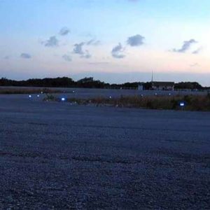 Edge lighting at Deadman's Cay Airport in the Bahamas