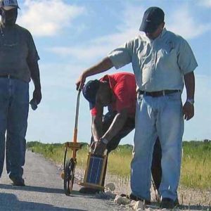 Installing A704s at Moore's Island Airport