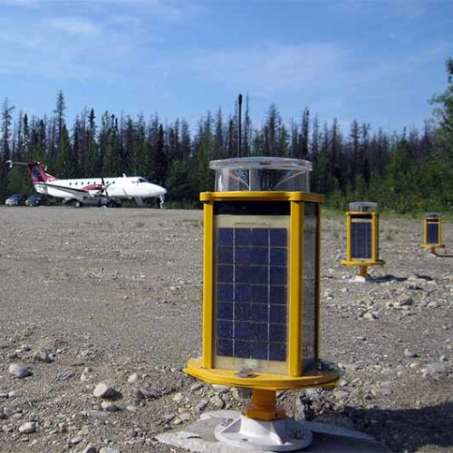 Tsay Keh Dene First Nation Solar Runway Edge Lights