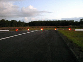 runway end lights installed in Australia's Gold Coast