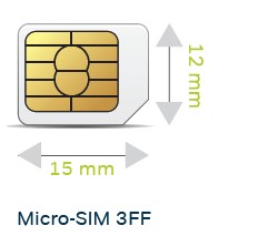 Tarjeta micro SIM 3FF