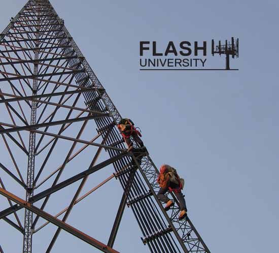Flash University tower climbers
