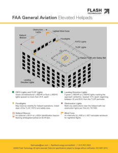 FAA lighting requirements for general aviation elevated helipads