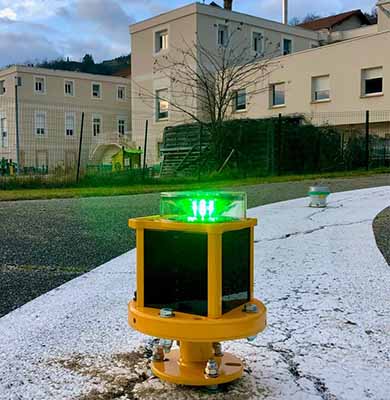 A704-VL luz de helipuerto instalada en Francia