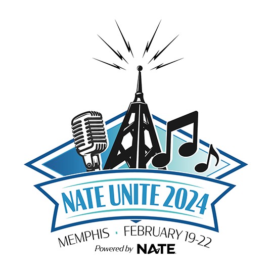 El logotipo de NATE UNITE 2024, celebrado en Memphis, Tennessee, del 19 al 22 de febrero, sirvió como una reunión fundamental para la industria de infraestructura de comunicaciones.